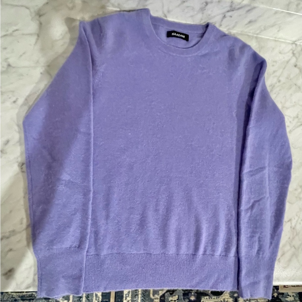 NAADAM Cashmere Women's Lavender Crewneck Sweater
